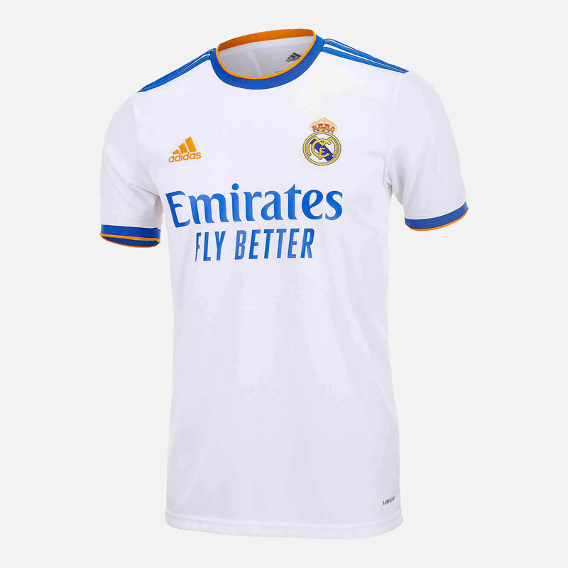 Camisa Real Madrid Home 2021/22 + PERSONALIZAÇÃO GRÁTIS