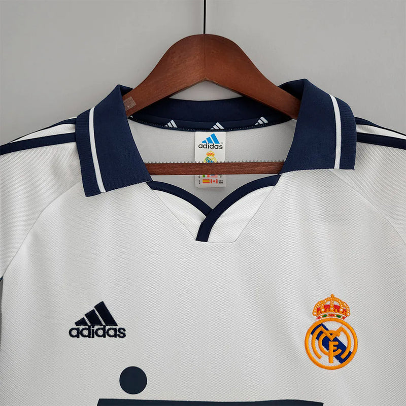 Camisa Real Madrid Home 1999/00 + PERSONALIZAÇÃO GRÁTIS